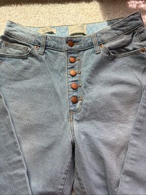 Universal Thread Light Blue High Rise Button-Fly Jeans